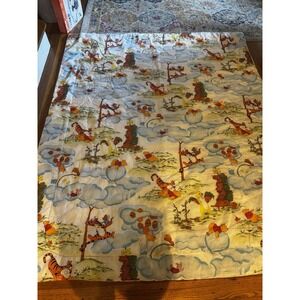 Vintage‎ Handmade Winnie The Pooh Tigger Piglet Clouds Blanket Kerrits 65x77